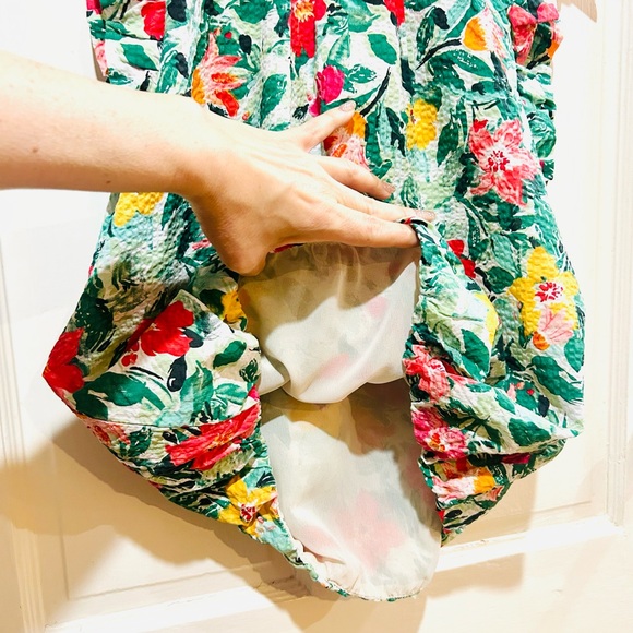 {THML} Floral Print Ruffle Top - Picture 3 of 7